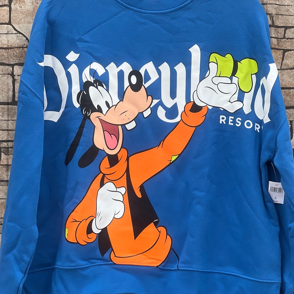 DisneyParks Disneyland Resort Goofy Back to Front Pullover Sweatshirt. - Picture 2 of 4